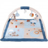 NATTOU Tapis avec arches Jim & Bob - 100% polyester - 70 x 80 cm - Beige et bleu - Des la naissance