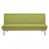 Clic-clac 2 places RICO - Tissu-Vert - L 185 x P 85 x 84 cm
