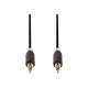 NEDIS Stereo Audio Cable - 3.5 mm Male  -  3.5 mm Male - 1.0 m - Anthracite