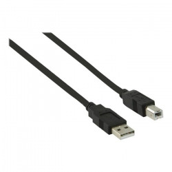 NEDIS USB 2.0 Cable - A Male - B Male - 0.5 m - Noir