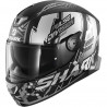 SHARK Casque moto Intégral Skwal 2.2 Noxxys + Cagoule - Noir et blanc