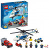 LEGO 60243 City L'Arrestation en Hélicoptere, Quad, Moto, Camion, Jouet de Construction de Véhicules, Cadeau Enfant +5 ans