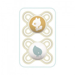 MAM Sucette Perfect Naissance - 0-2+m - Silicone - Lot de 2 - Ours / Etoiles