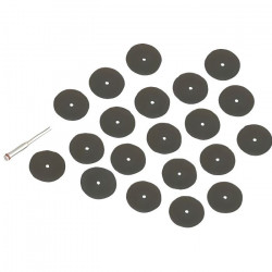 SILVERLINE   Ensemble de disques de coupe pour outil rotatif  36 pcs  Corindon et résine