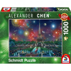 Puzzle Feu d'artifice sur la tour Eiffel, 1000 pcs