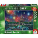 Puzzle Feu d'artifice sur la tour Eiffel, 1000 pcs