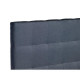 Tete de lit 140x190 cm - Tissu bleu - L 152 x P 8 x H 65/101 cm - AGADIR