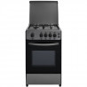 OCEANIC - 105IXV2- Cuisiniere gaz - Inox - 50x50 - Eclairage - Grill électrique