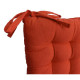 Galette de chaise 25 points 40x40x4 cm TERRACOTTA