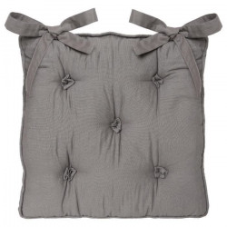 Galette de chaise 5 Boutons - Gris