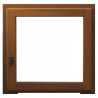 Fenetre 1 vantail tirant gauche - H.60 x L.60 cm - Bois exotique
