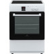 CONTINENTAL EDISON - Cuisiniere induction 3 zones - four multifonction catalyse 65L - programmateur digital - BLANC
