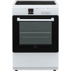 CONTINENTAL EDISON - Cuisiniere induction 3 zones - four multifonction catalyse 65L - programmateur digital - BLANC
