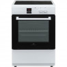 CONTINENTAL EDISON - Cuisiniere induction 3 zones - four multifonction catalyse 65L - programmateur digital - BLANC