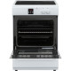CONTINENTAL EDISON - Cuisiniere induction 3 zones - four multifonction catalyse 65L - programmateur digital - BLANC