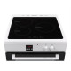 CONTINENTAL EDISON - Cuisiniere induction 3 zones - four multifonction catalyse 65L - programmateur digital - BLANC