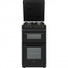 CONTINENTAL EDISON Cuisiniere 50x60 Double fours électrique - 4 feux noir