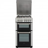 CONTINENTAL EDISON Cuisiniere 50x60 Double fours électrique - 4 feux inox