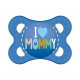 MAM Sucette Décor Message - 2-6 mois - Silicone - Bte stérilisation - Lot de 2 - Mommy vert