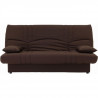 Banquette clic clac 3 places - Tissu chocolat -  Style Contemporain - L 190 x P 92 cm - DREAM