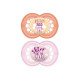 MAM Original Sucette Anatomique +18m Flower Power Lot de 2 + Boîte de Stérilisation