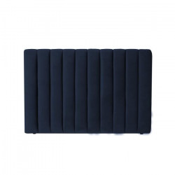 Tete de lit 110x160 cm - Velours Bleu nuit - BEDY