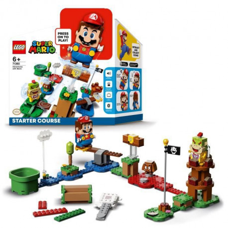 LEGO Super Mario 71360 Pack de démarrage Les Aventures de Mario - Kit de construction (231 pieces)