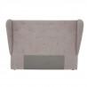 Tete de lit 200x150 cm - Tissu Beige gris - STELLA