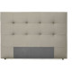 Tete de lit 165 x 120 cm - Simili Taupe - Pour couchage 140 et 160 - HERA