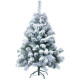 CP INTERNATIONAL Sapin de Noël Apen - 488 branches - H.180 cm - Blanc