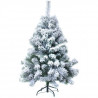 CP INTERNATIONAL Sapin de Noël Aspen - 780 branches - H.210 cm - Blanc