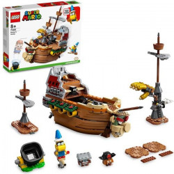 LEGO 71391 Super Mario Ensemble d'Extension La Forteresse Volante de Bowser, Jouet de Construction pour Enfants avec 3 Figurines