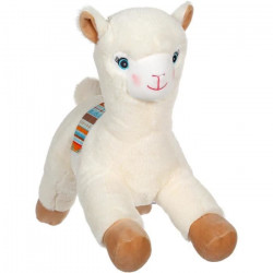 GIPSY Lamadoos allongés 42 cm ivoire et beige