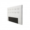Tete de lit 165 x 100 cm capitonnée - Simili Blanc - Pour couchage 140 et 160 - ARGOS