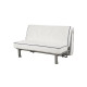 SIMMONS Banquette BZ  avec matelas - Tissu Noir - Made in France - L 144 x P 109 x H 90 cm - MILLENIUM