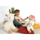 GIPSY Lamadoos allongés 80 cm ivoire et beige