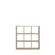 Etagere 9 niches - Décor papier chene sonoma - MAURO