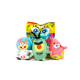 BOB L'EPONGE 12 pieces de mini peluches porte-clés de 10 cm - Assortiment de 6 personnages