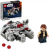 LEGO Star Wars75295 Microfighter Faucon Millenium Jeu de construction avec figurine Han Solo pour garçon et fille de 6 ans