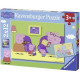 PEPPA PIG Puzzles 2x12 pieces - A la maison - Ravensburger - Lot de puzzles enfant - Des 3 ans