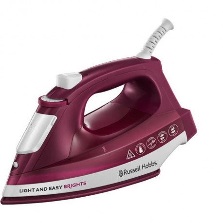 Russell Hobbs 24820-56 Fer a Repasser Vapeur Light and Easy, Défroissage Vertical Possible - Violet