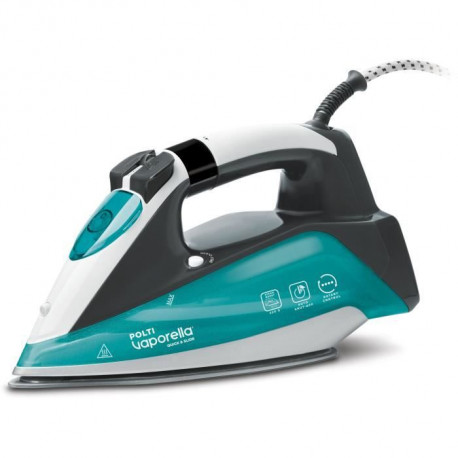 POLTI QS220 - Fer a repasser Vaporella Quick&Slide - 2220W - 40gr/min - Steam Boost 250g - Réservoir 350ml - Pulvérisateur d'eau