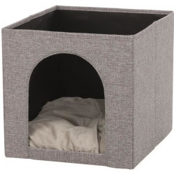 TRIXIE Abri douillet Ella pour étageres - 33x33x37cm - Gris - Pour chat