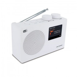 METRONIC Radio numérique DAB+ et FM RDS avec écran couleur - Blanc