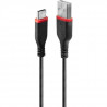 LINDY Câble de charge haute résistance USB Type A vers C, 3A, 1m
