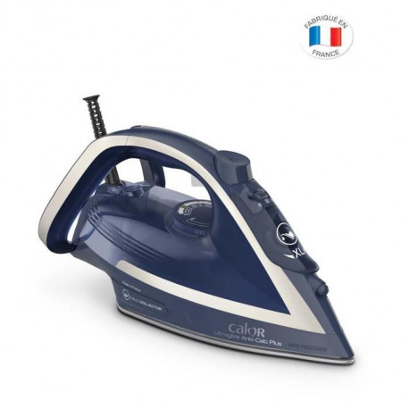 CALOR FV6830C0 Ultragliss Anti-Calc Plus Fer a repasser, Vapeur 50g/min, Pressing 250g/min, Systeme anticalcaire, Fabriqué en…
