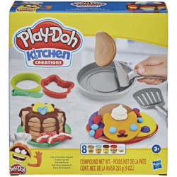 PLAY-DOH - Kitchen Creations - Crepes sautées - 14 pieces avec 8 Pots de pâte - pour enfants - des 3 ans