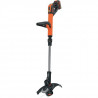 BLACK & DECKER Coupe-Bordures 30 cm sans fil LITHIUM 18V POWERCOMMAND- 4Ah - 1 batterie - 1 bobine de 10m fil 1,6mm - 1 char…