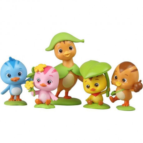 Katuri - Jouet famille Katuri - Coffret 5 figurines bébé oiseau Maman Flora / Chip / Jack / Duri / Bobby - A partir de 3 ans …