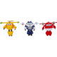 SUPER WINGS  COFFRET TRANSFORMING x3  Avions Jouets Transformables et Figurines Robots Jouets Enfant  Robots Transformable…
